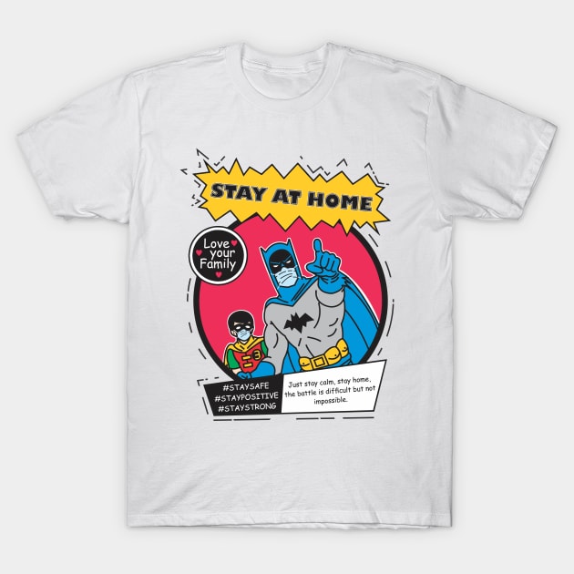 Stay at home T-Shirt by Alien cat